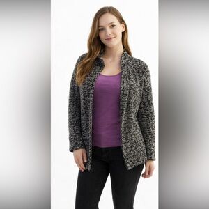 American Vintage Herringbone knit jacket